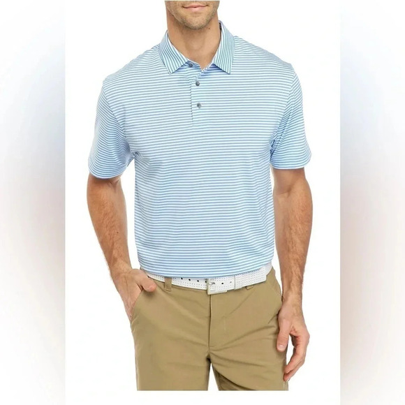 NWT Pro Tour Stripe Polo Shirt with Collar - Picture 1 of 4